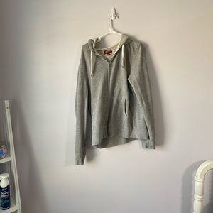 Arizona Jean Company Grey Zip Up Hoodie Large